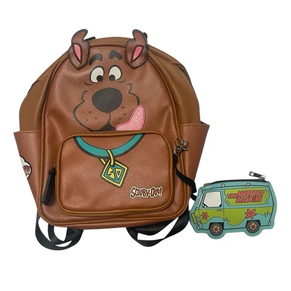 Accessory Innovations Scooby Doo Big Face Cosplay Mini Backpack Purse - Picture 2 of 12